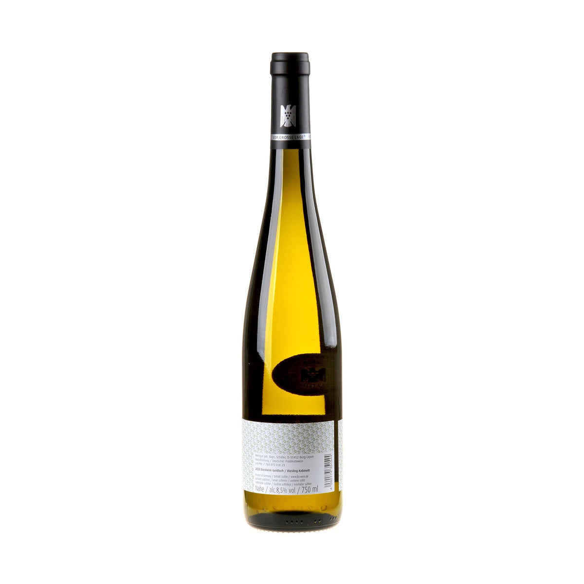 Joh. Bapt. Schäfer Riesling Goldloch Kabinett 2022 - Versteigerungswein Rücketikett