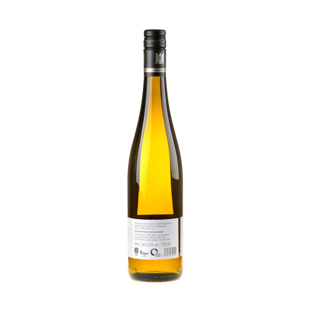 Joh. Bapt. Schäfer Riesling Rümmelsheim Kieselstein 2023 Rücketikett