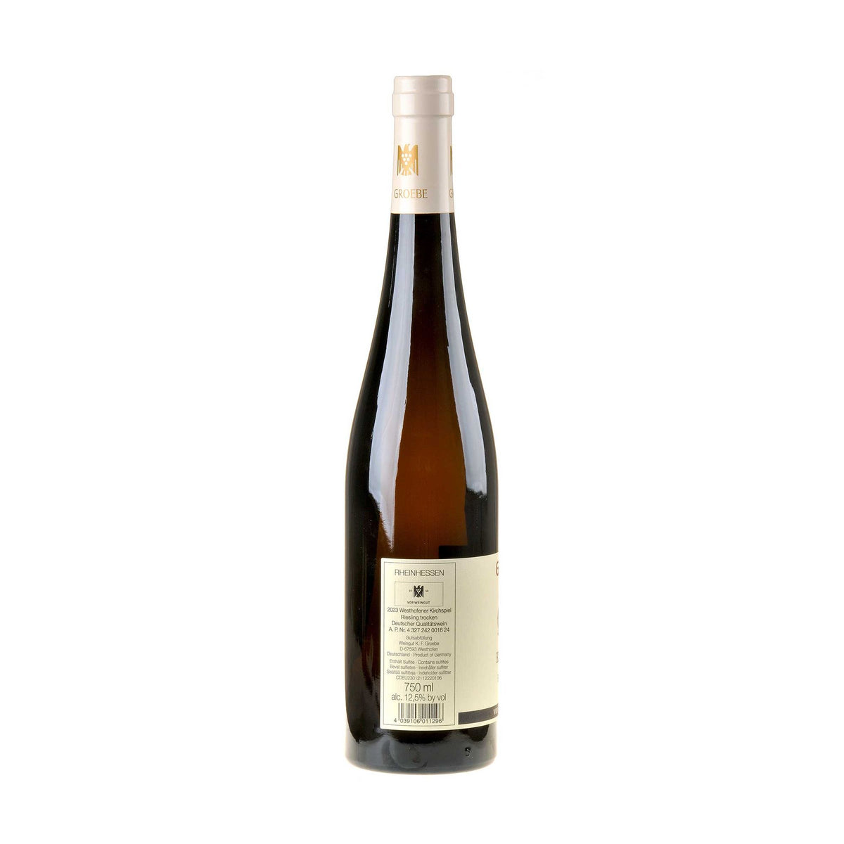 K.F. Groebe Riesling Kirchspiel Großes Gewächs 2023 Rücketikett