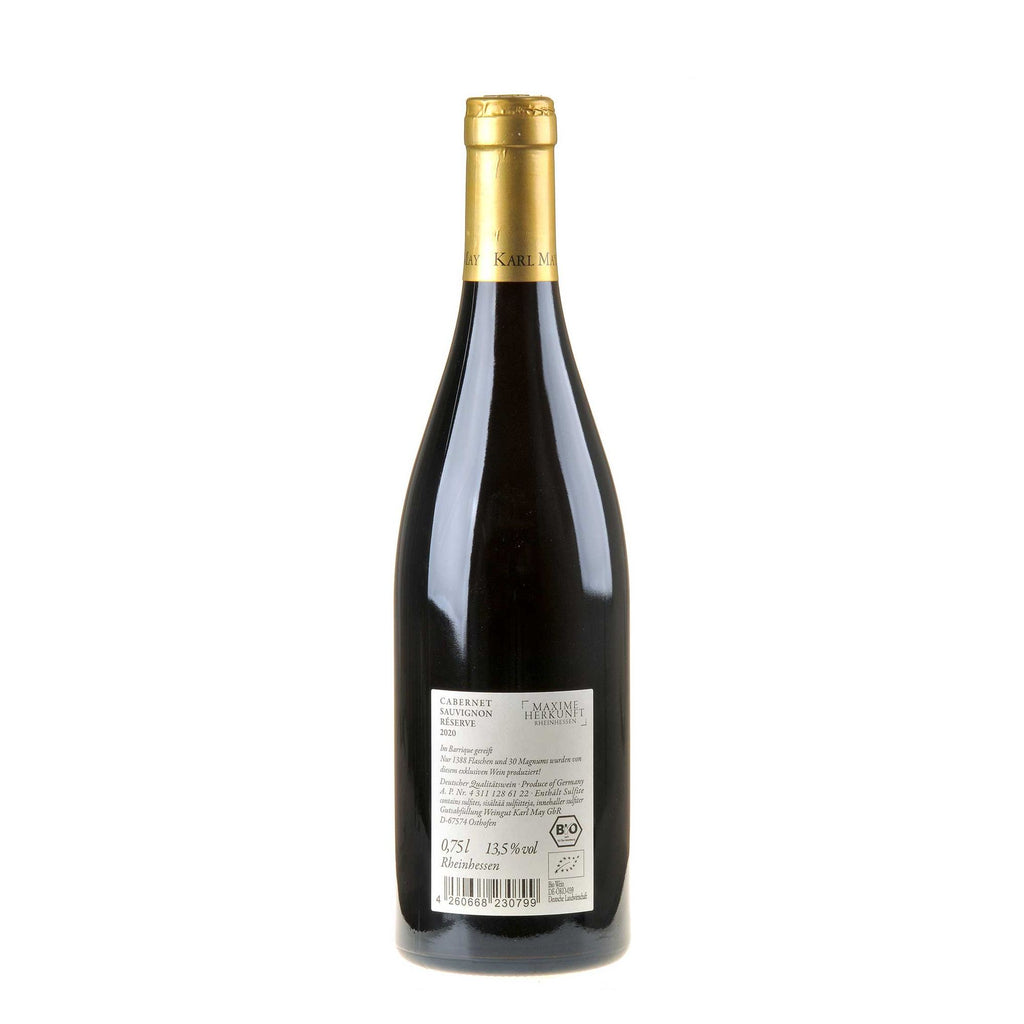 Karl May Cabernet Sauvignon Réserve 2020 Rücketikett