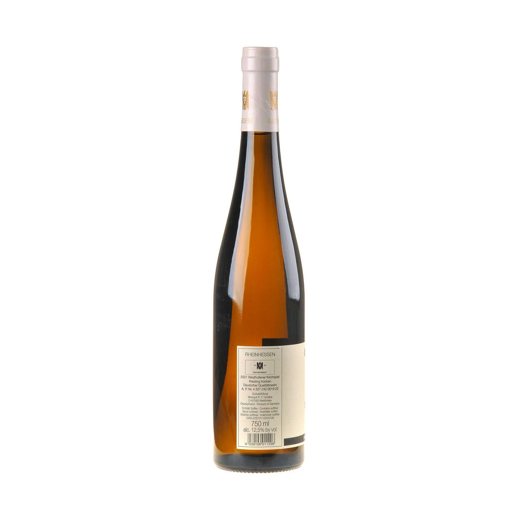 Groebe Riesling Kirchspiel GG 2021 Rücketikett