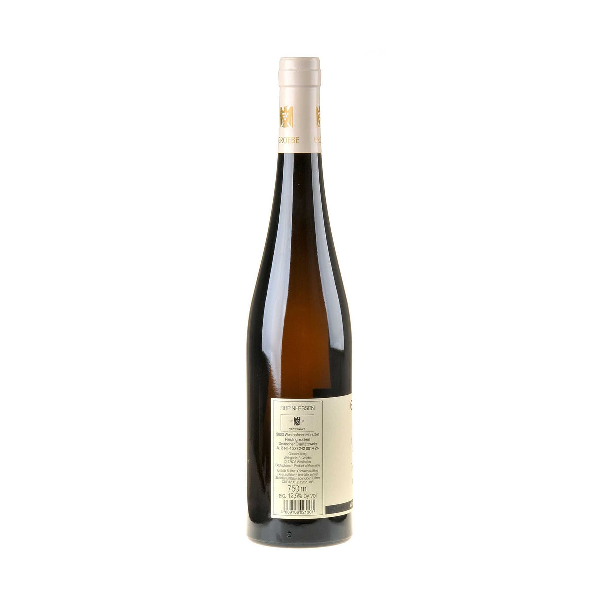 K.F. Groebe Riesling Morstein Großes Gewächs 2023 Rücketikett