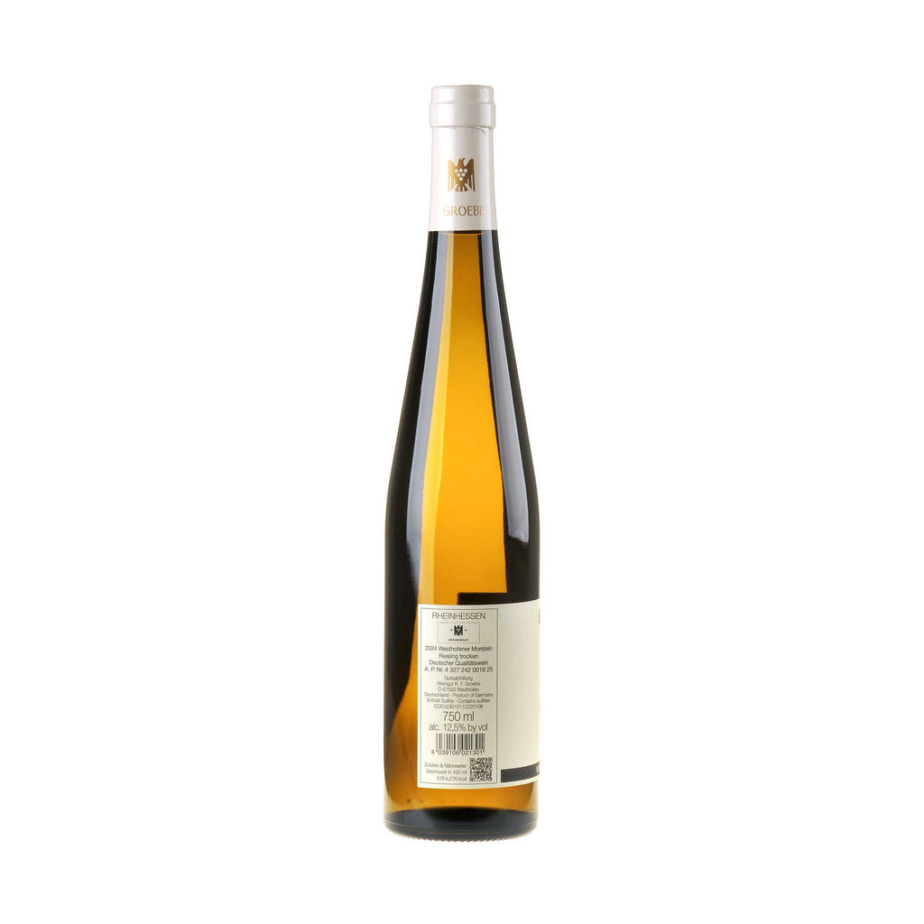K.F. Groebe Riesling Morstein Großes Gewächs 2024 Rücketikett