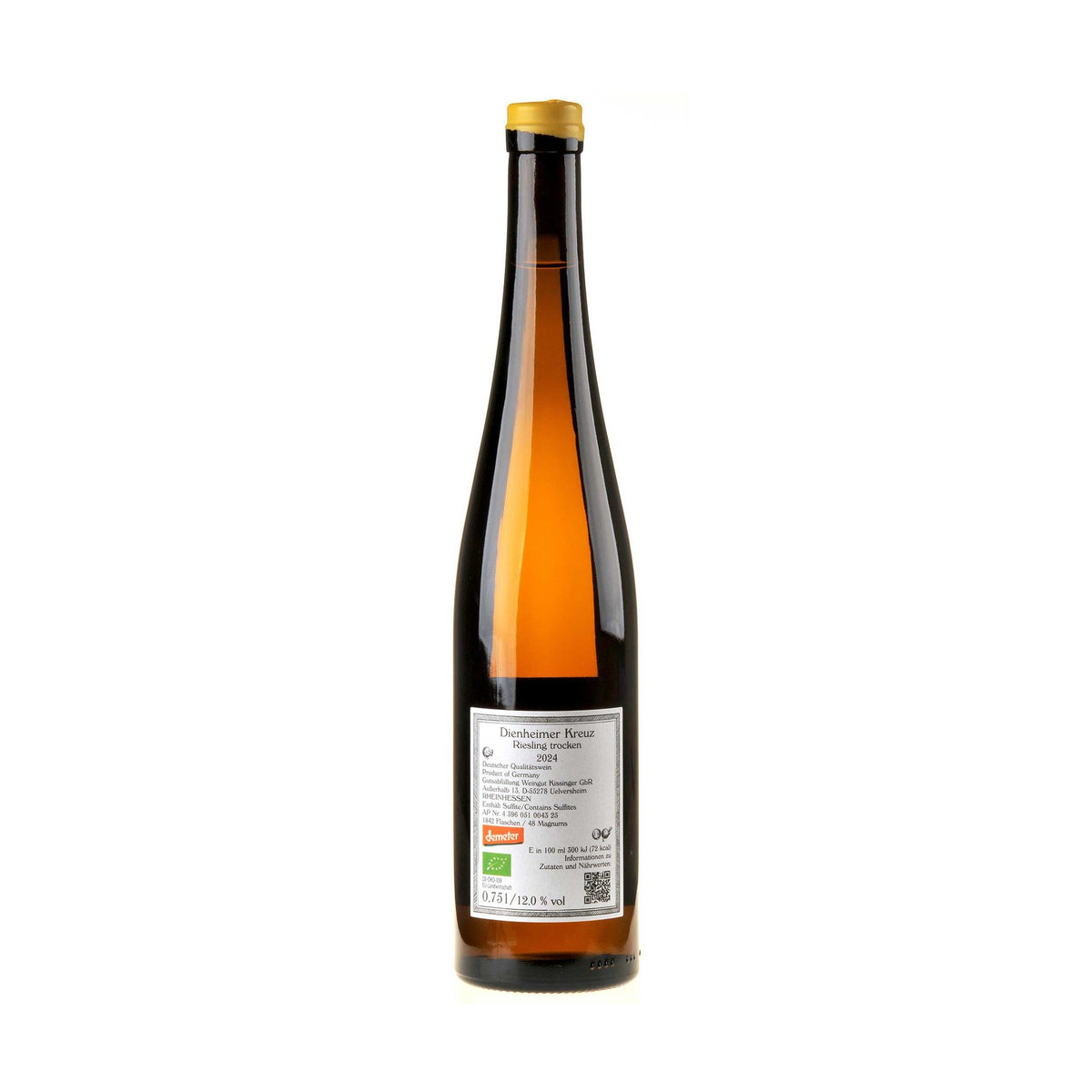 Kissinger-Bähr Riesling Kreuz 2024  Ruecketikett