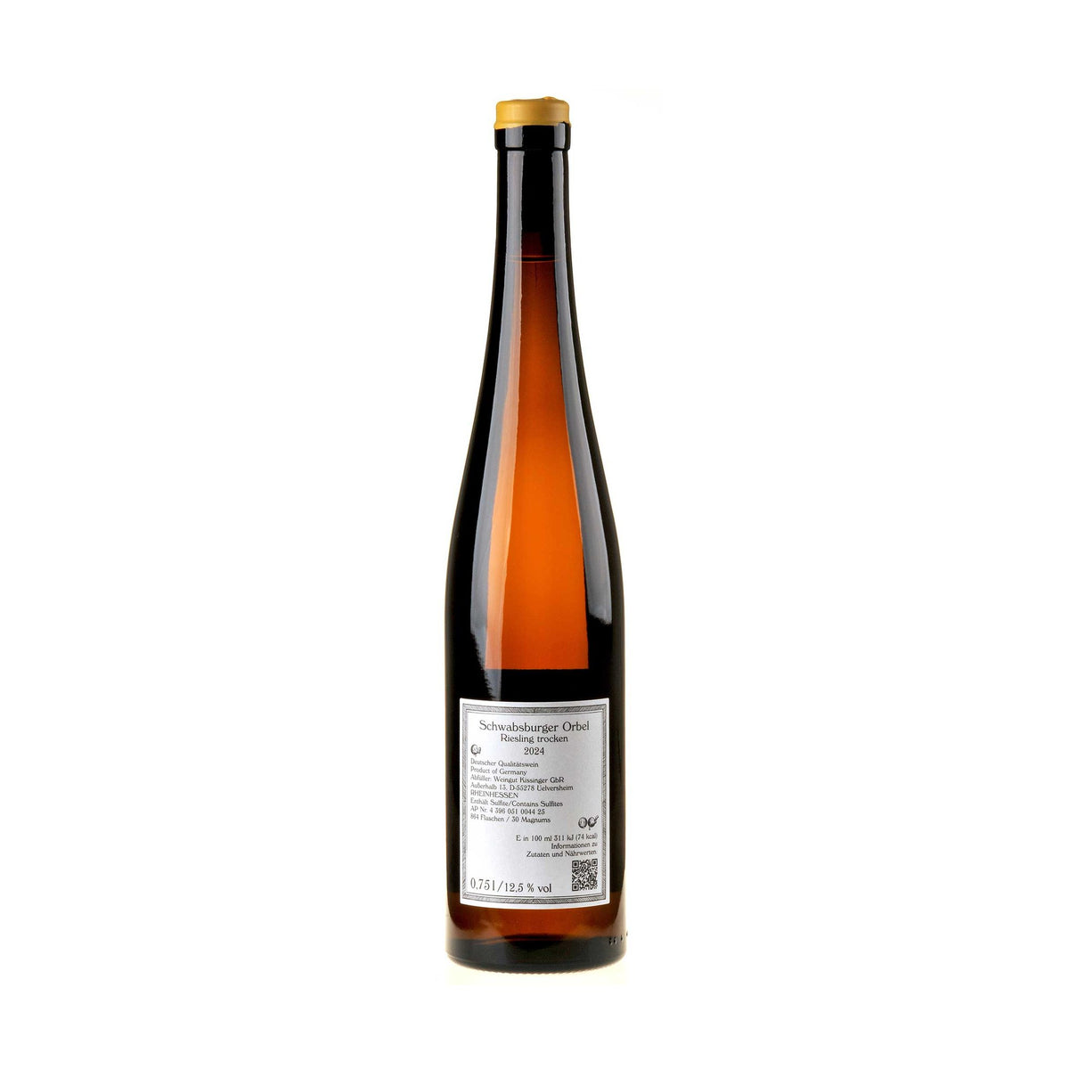 Kissinger-Bähr Riesling Orbel 2024 Ruecketikett