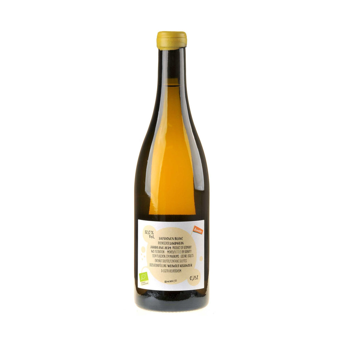 Bild Kissinger-Bähr Sauvignon Blanc Bio 2024 Rücketikett