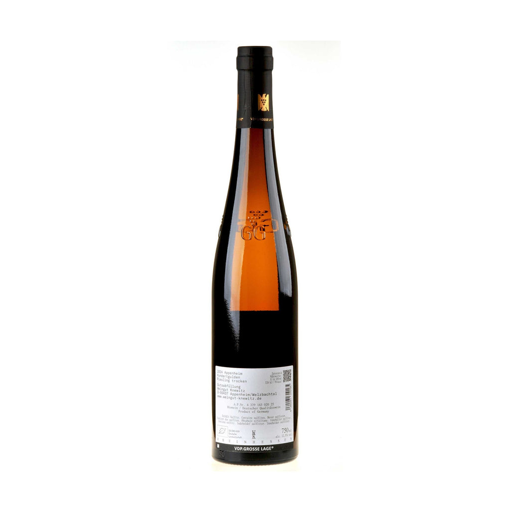 Weingut Knewitz Riesling Hundertgulden Großes Gewächs 2024 Ruecketikett
