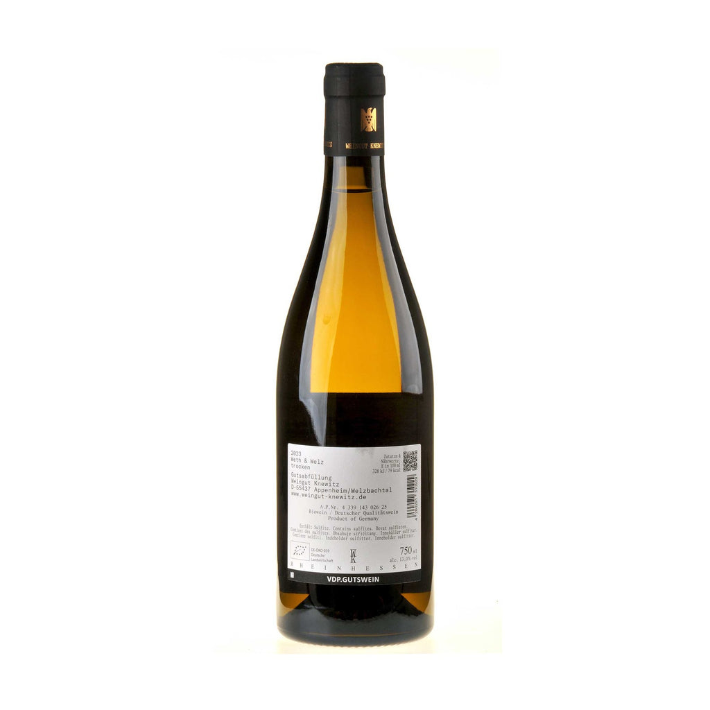 Weingut Knewitz Weth & Welz Weißburgunder & Chardonnay 2023 Ruecketikett