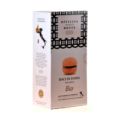 Officina Nobili Bonta Baci di Dama Nocciola Bio 180g Seitenetikett