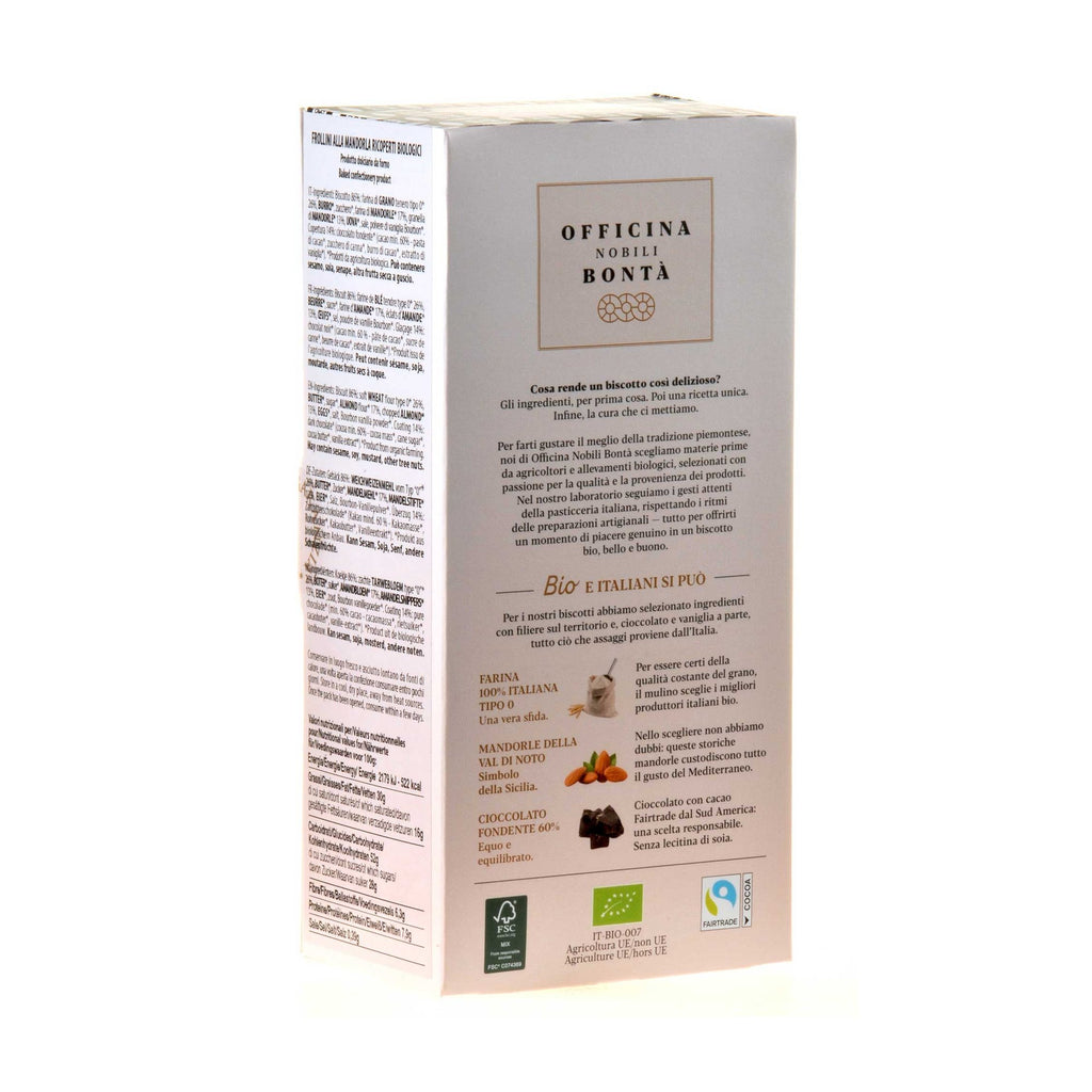 Officina Nobili Bonta Frollini Mandorla Bio 180g Ruecketikett