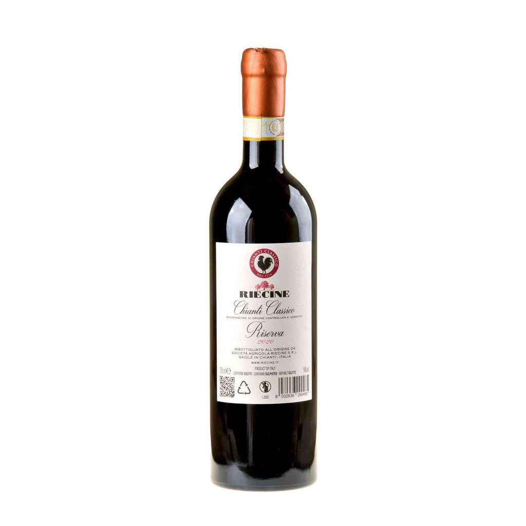 Riecine Chianti Classico Riserva 2020 Rücketikett
