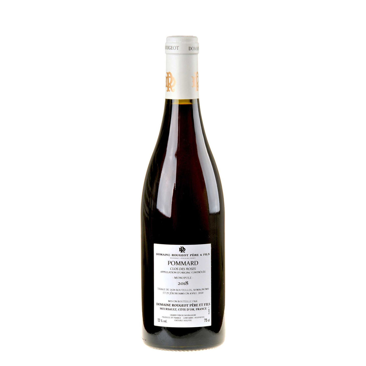 Rougeot Père & Fils Pommard Clos des Roses Monopole 2018 Rücketikette