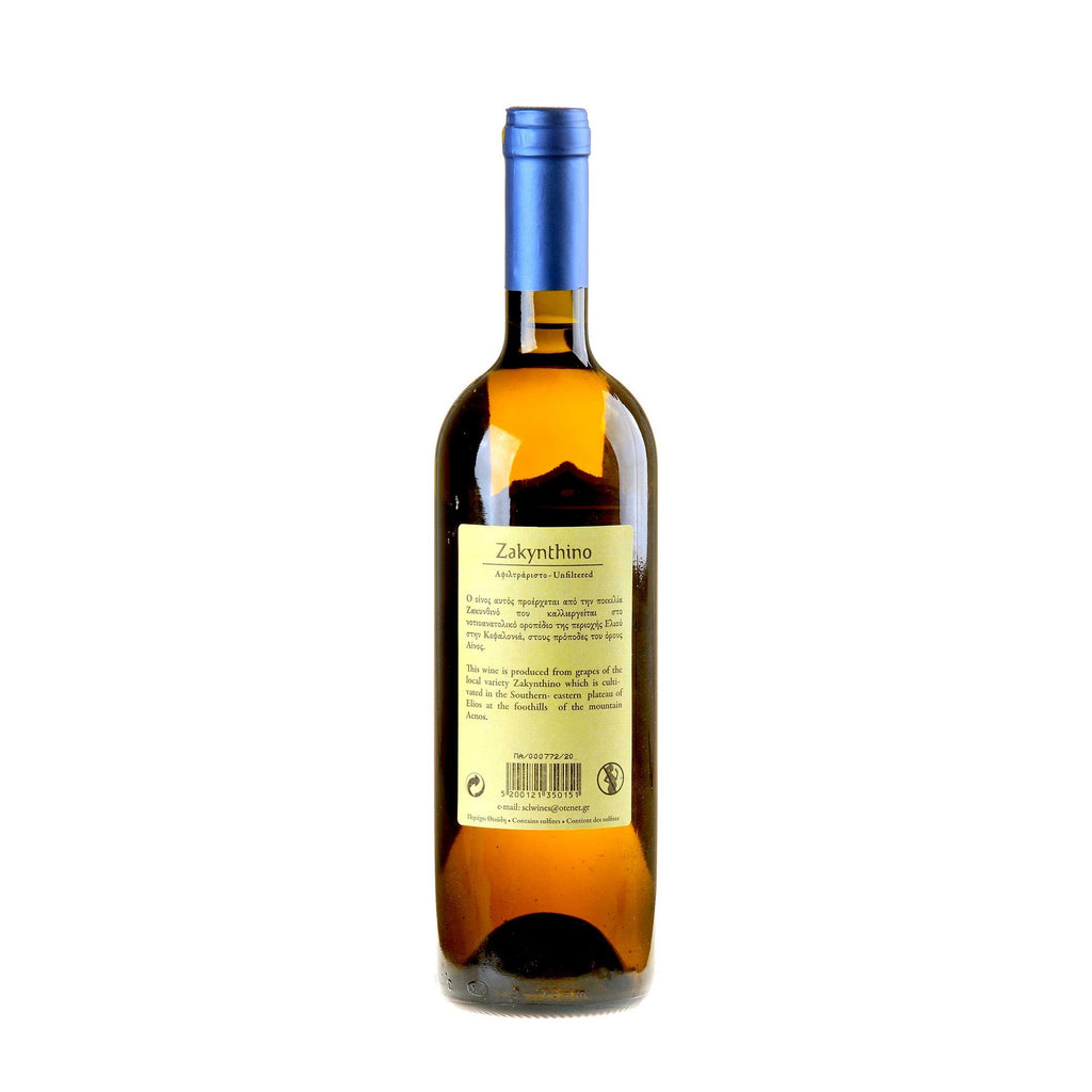 Sclavos Wines Zakynthino 2020 Rücketikett