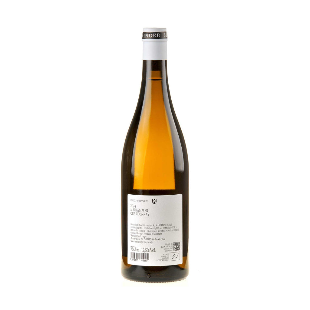Seckinger Chardonnay Maikammer Bio 2024 Ruecketikett