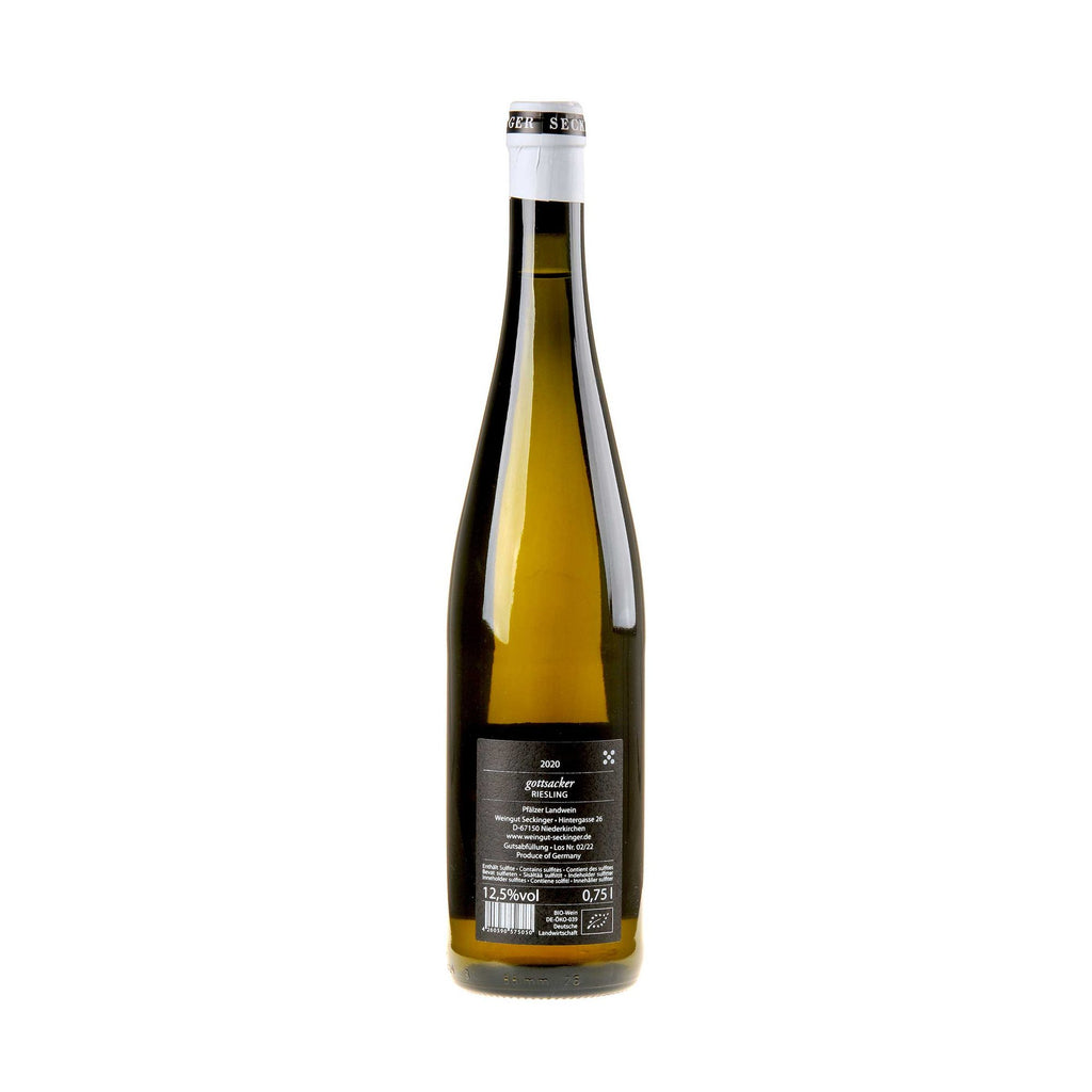 Seckinger Riesling Gottsacker Bio 2020 Rücketkett