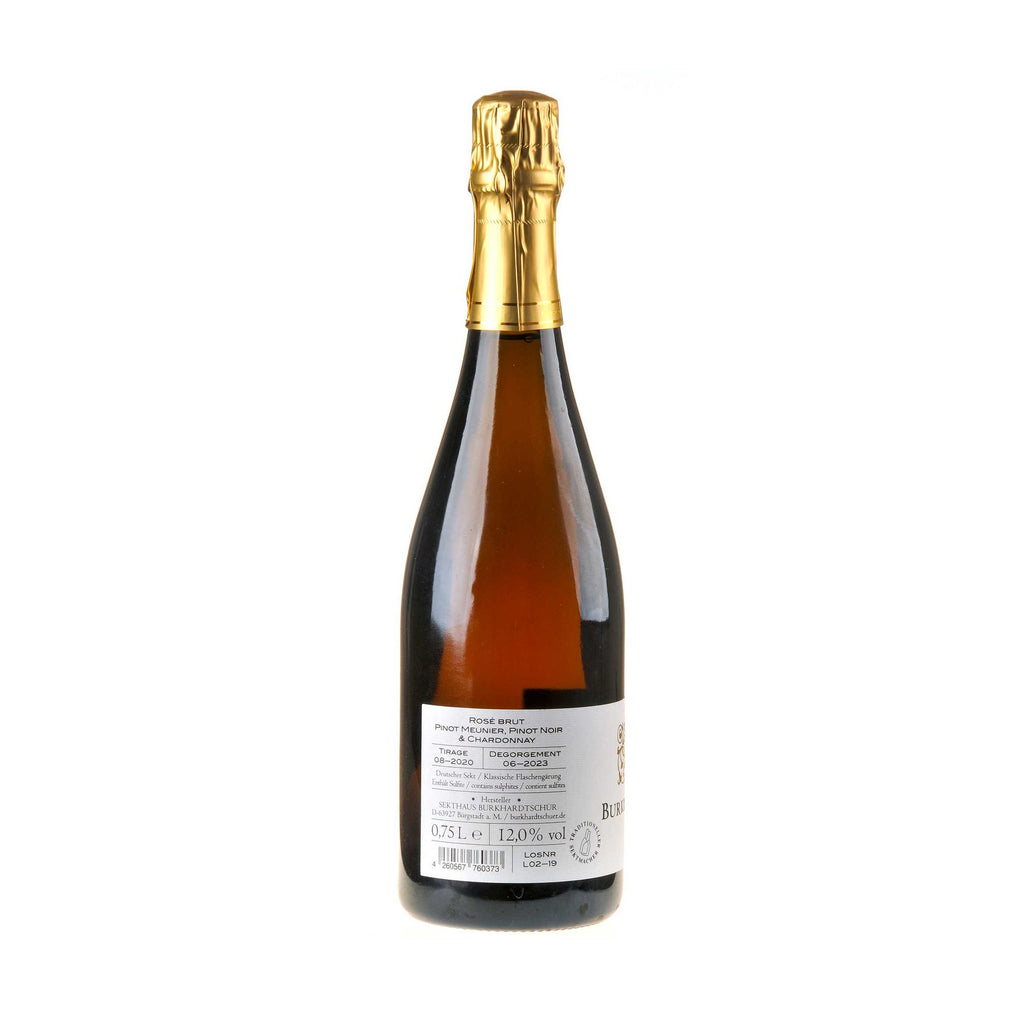 Bild Sekthaus BurkhardtSchür Rosé Brut Rücketikett