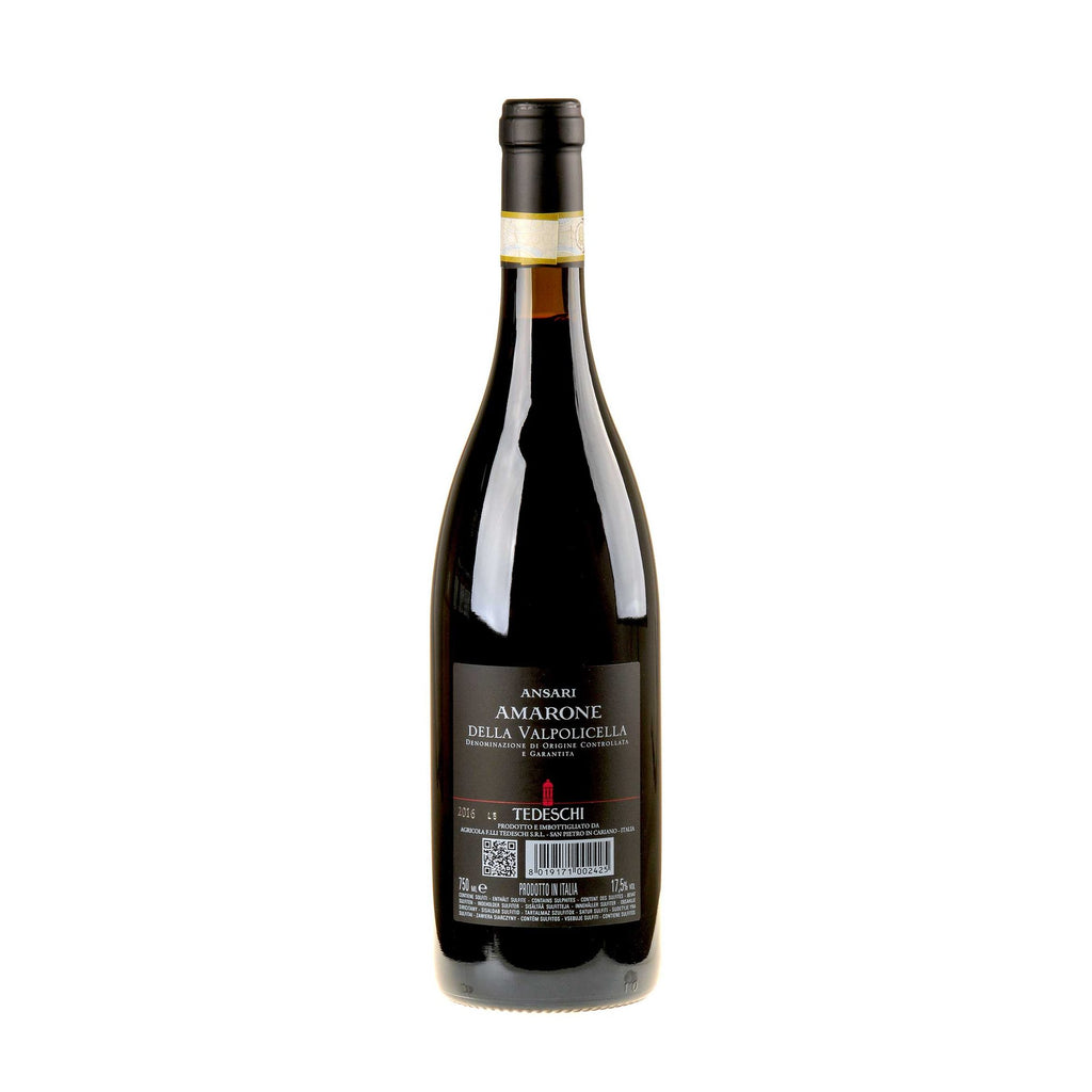 Tedeschi Ansari Amarone della Valpolicella DOCG 2016 Rücketikett