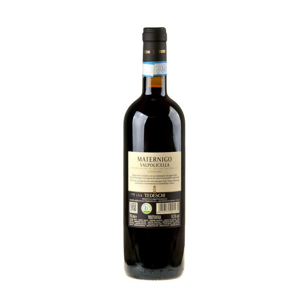 Tedeschi Maternigo Valpolicella Superiore 2021 Rueckseite