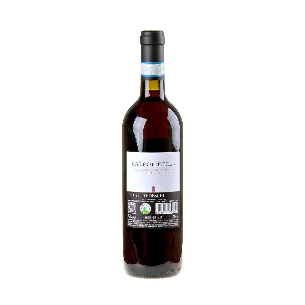 Tedeschi Valpolicella Superiore 2019 RÜCKETIKETT
