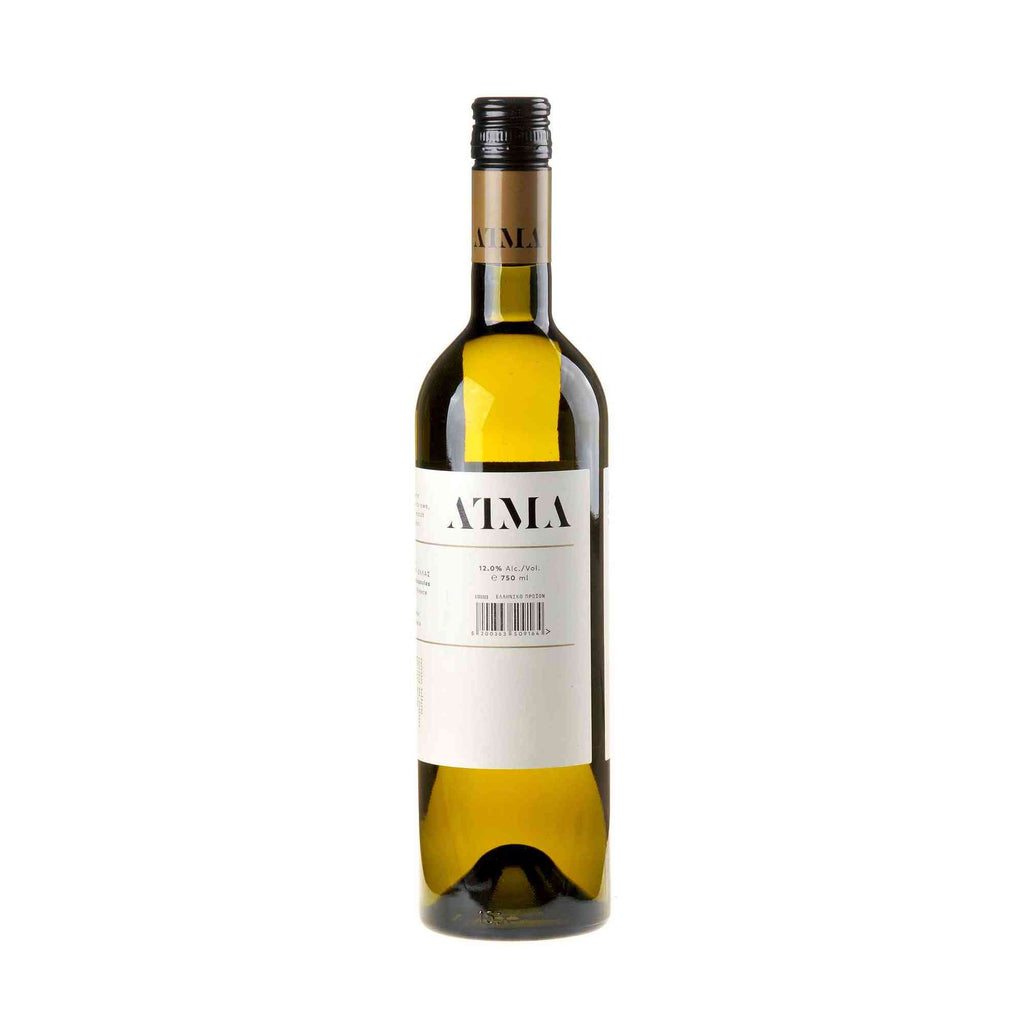 Thymiopoulos Vineyards Atma Weiß 2022 Rücketikett