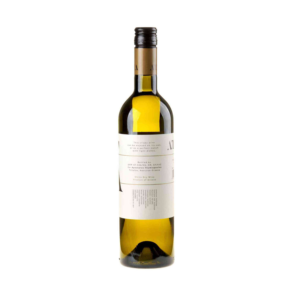 Thymiopoulos Vineyards Atma Weiß 2022 Seitenetikett