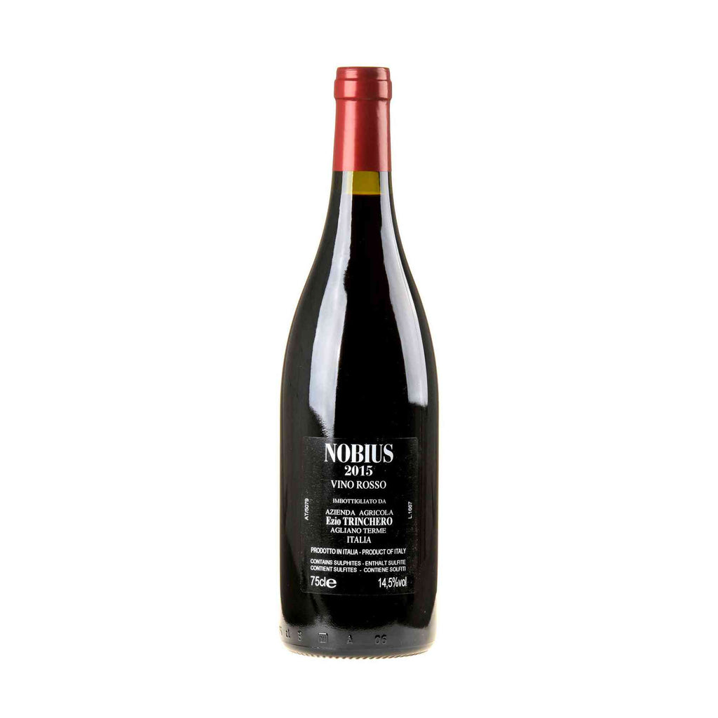 Trinchero Nobius 2015 Rücketikette