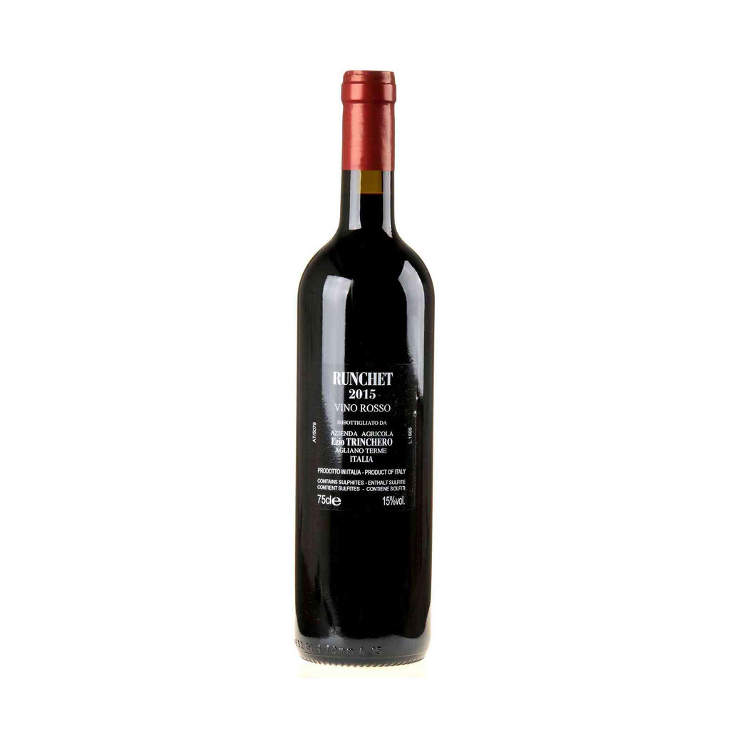 Trinchero Runchet 2015 Rücketikette