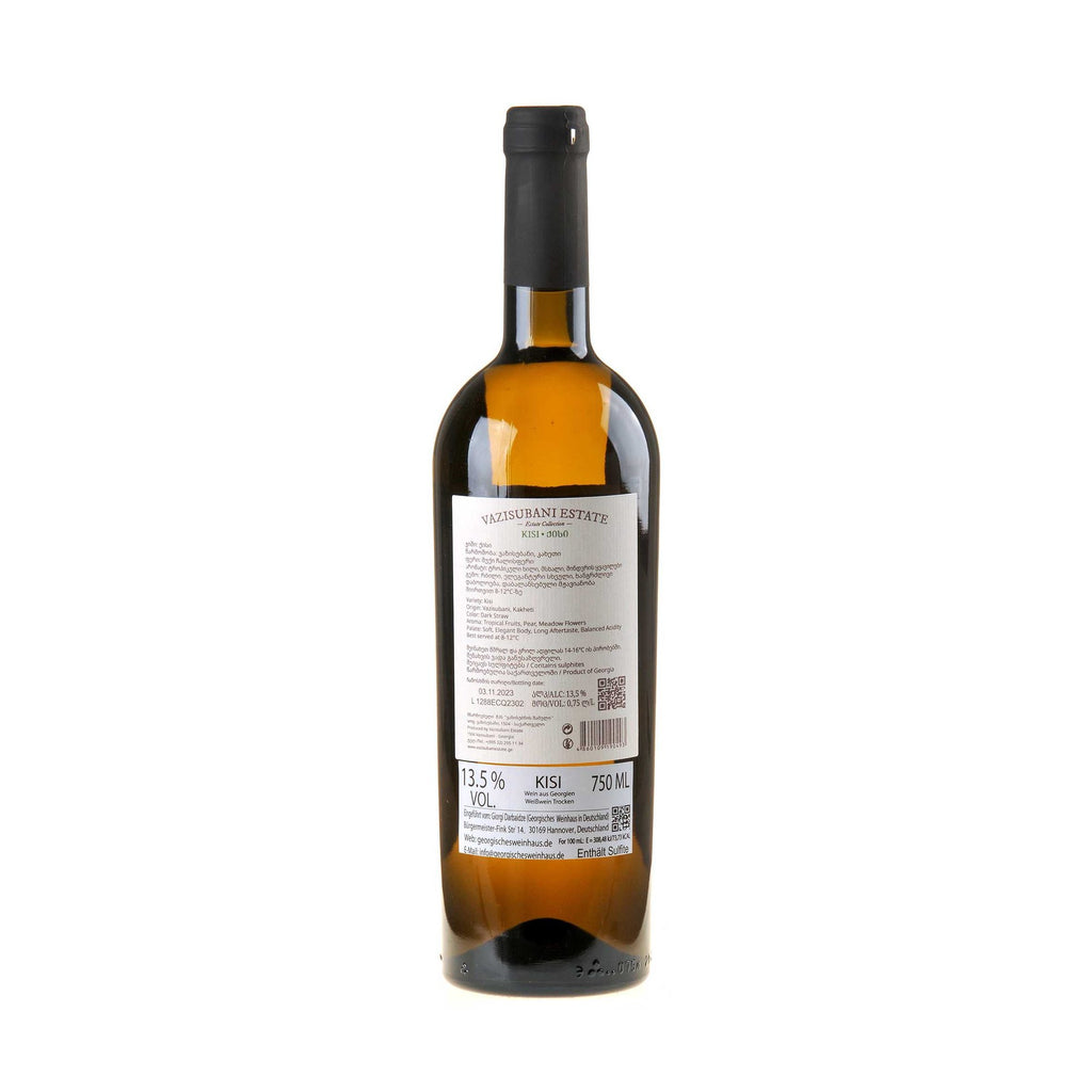 Bild Vazisubani Estate Kisi Estate Collection 2021 Rücketikett