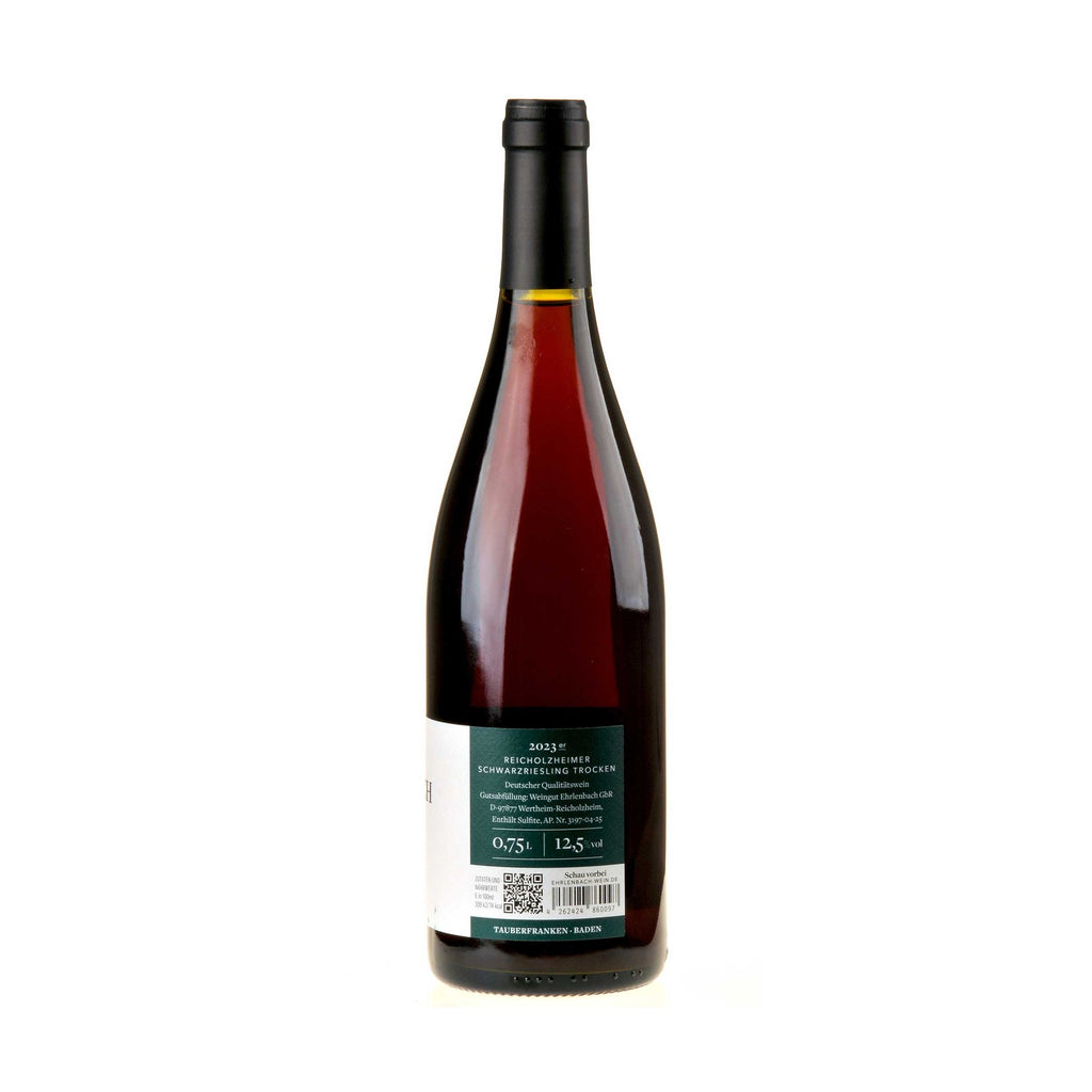 Weingut Ehrlenbach Reicholzheimer Schwarzriesling 2023 Ruecketikett
