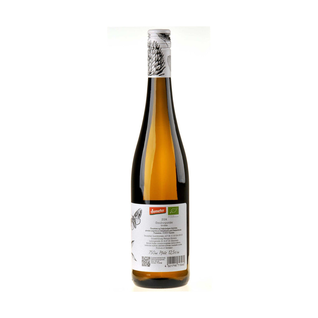 Weingut Eymann Grauburgunder vom Löss Bio 2024 Ruecketikett