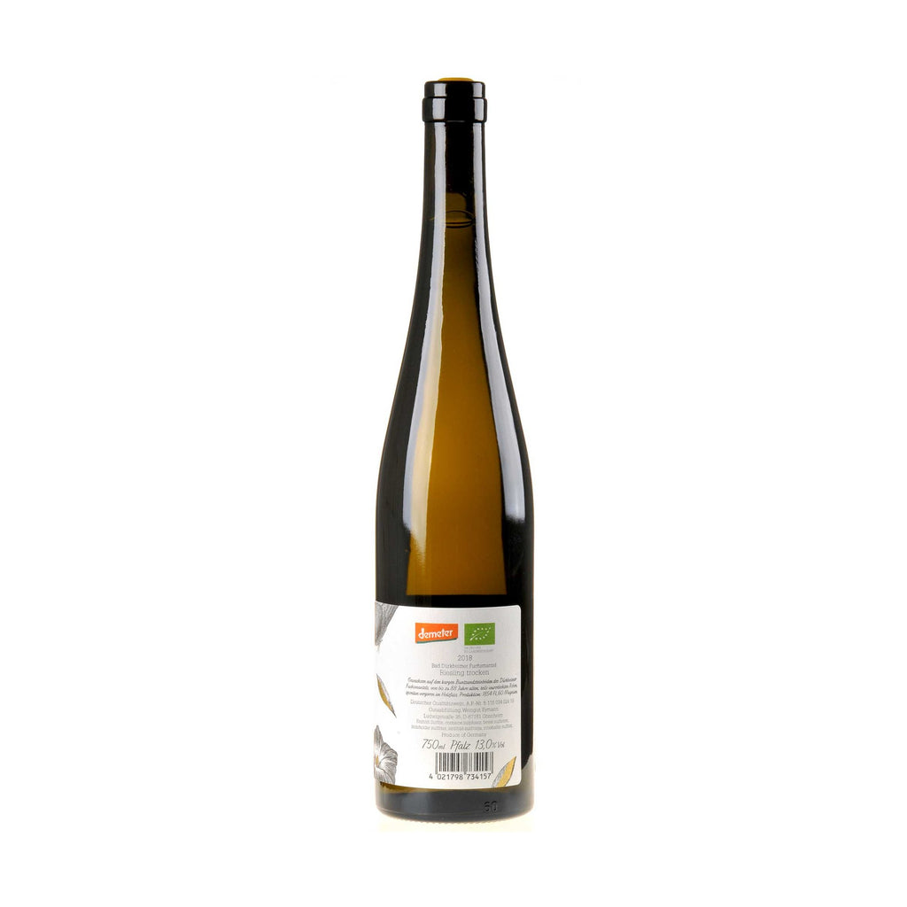 Weingut Eymann Riesling Fuchsmantel Bio 2018 Rücketikette