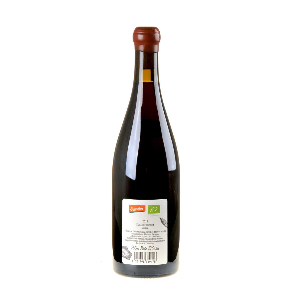 Weingut Eymann Spätburgunder -R- Bio 2018 Rücketikette