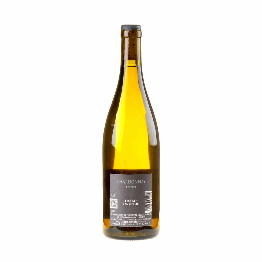 Weingut Giegerich Chardonnay Reserve 2021 Rücketikett