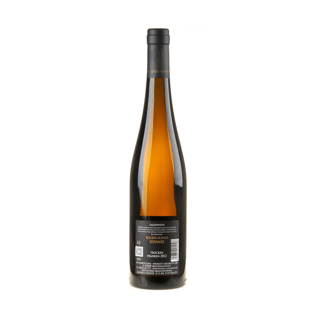 Weingut Giegerich Silvaner Schalk 2022 Rücketikett