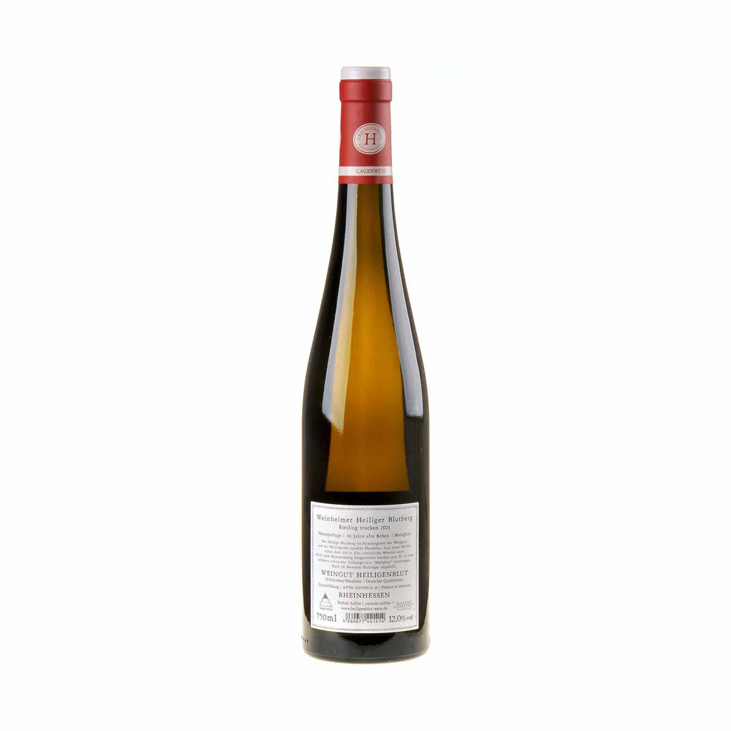 Weingut Heiligenblut Riesling Heiliger Blutberg 2021 Rücketikett
