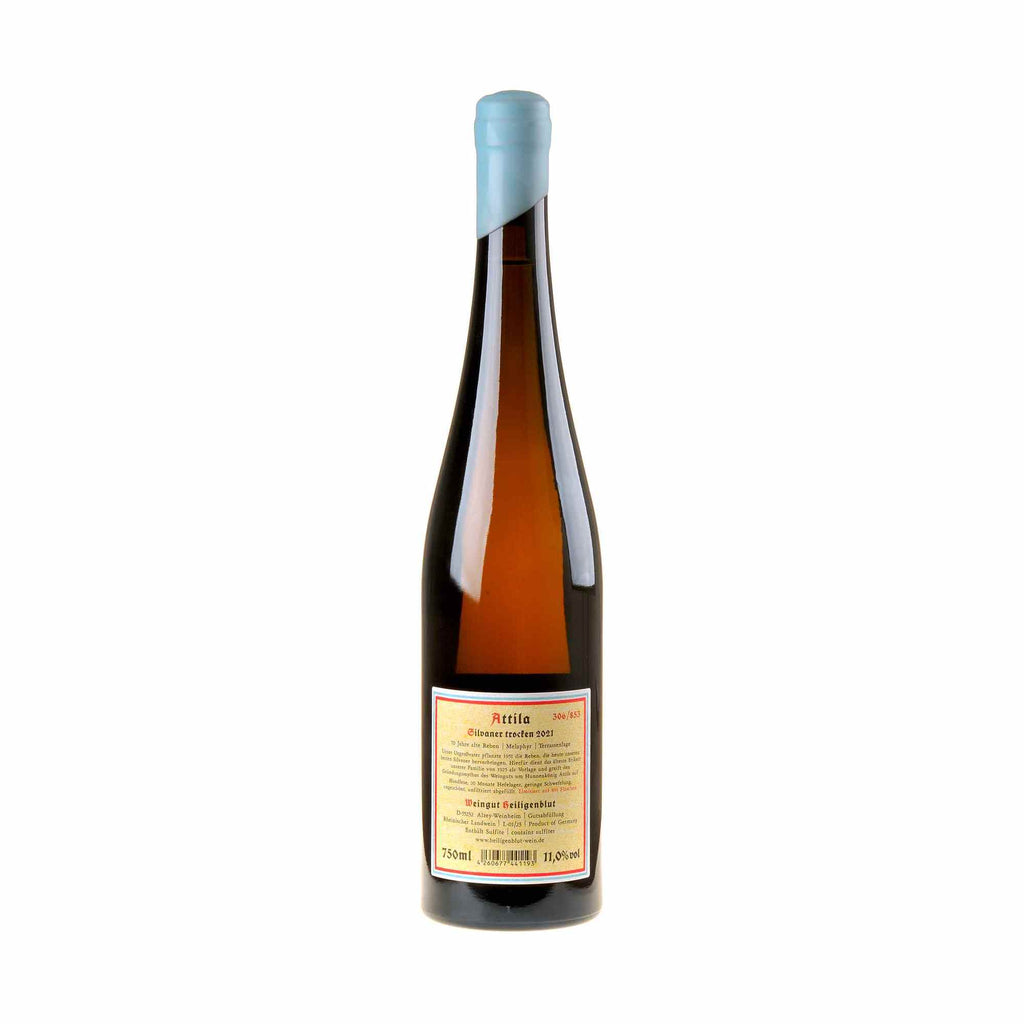 Weingut Heiligenblut Silvaner Attila 2021 Rücketikett