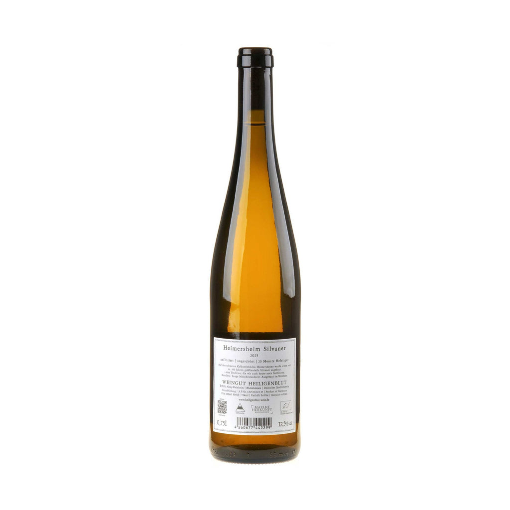 Weingut Heiligenblut Silvaner Heimersheim 2023 Rücketikett