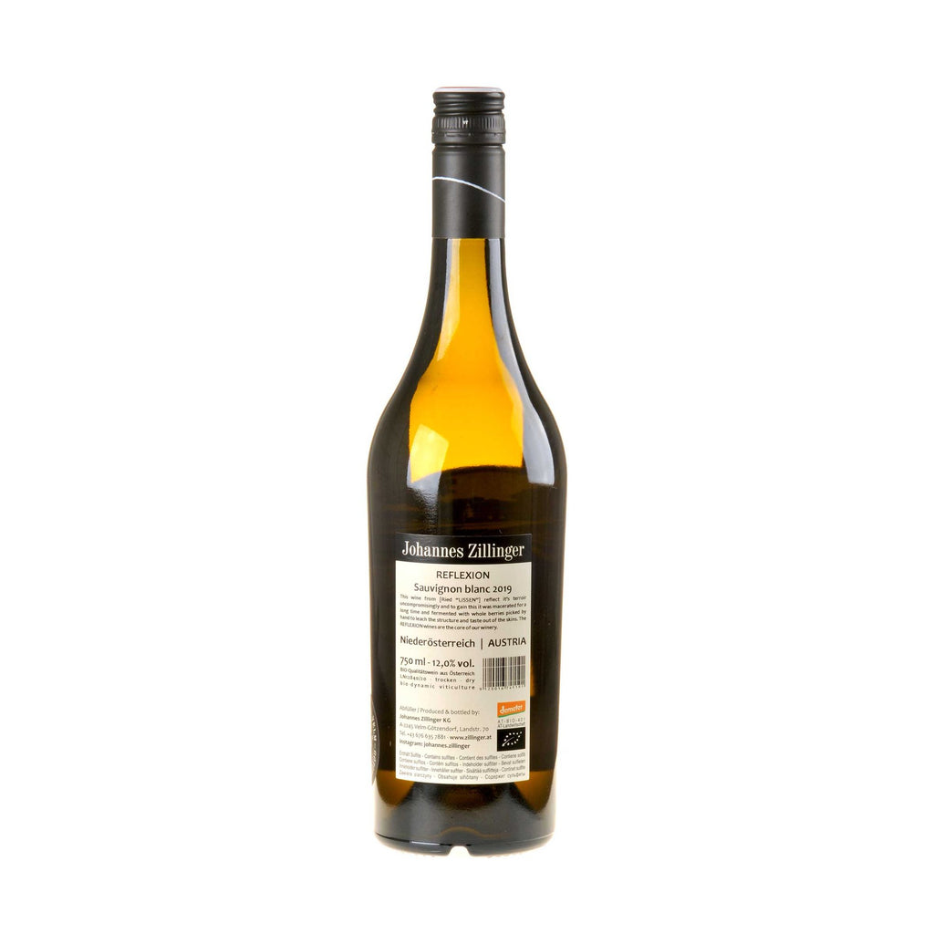 Johannes Zillinger REFLEXION Sauvignon Blanc 2019 Rücketikette