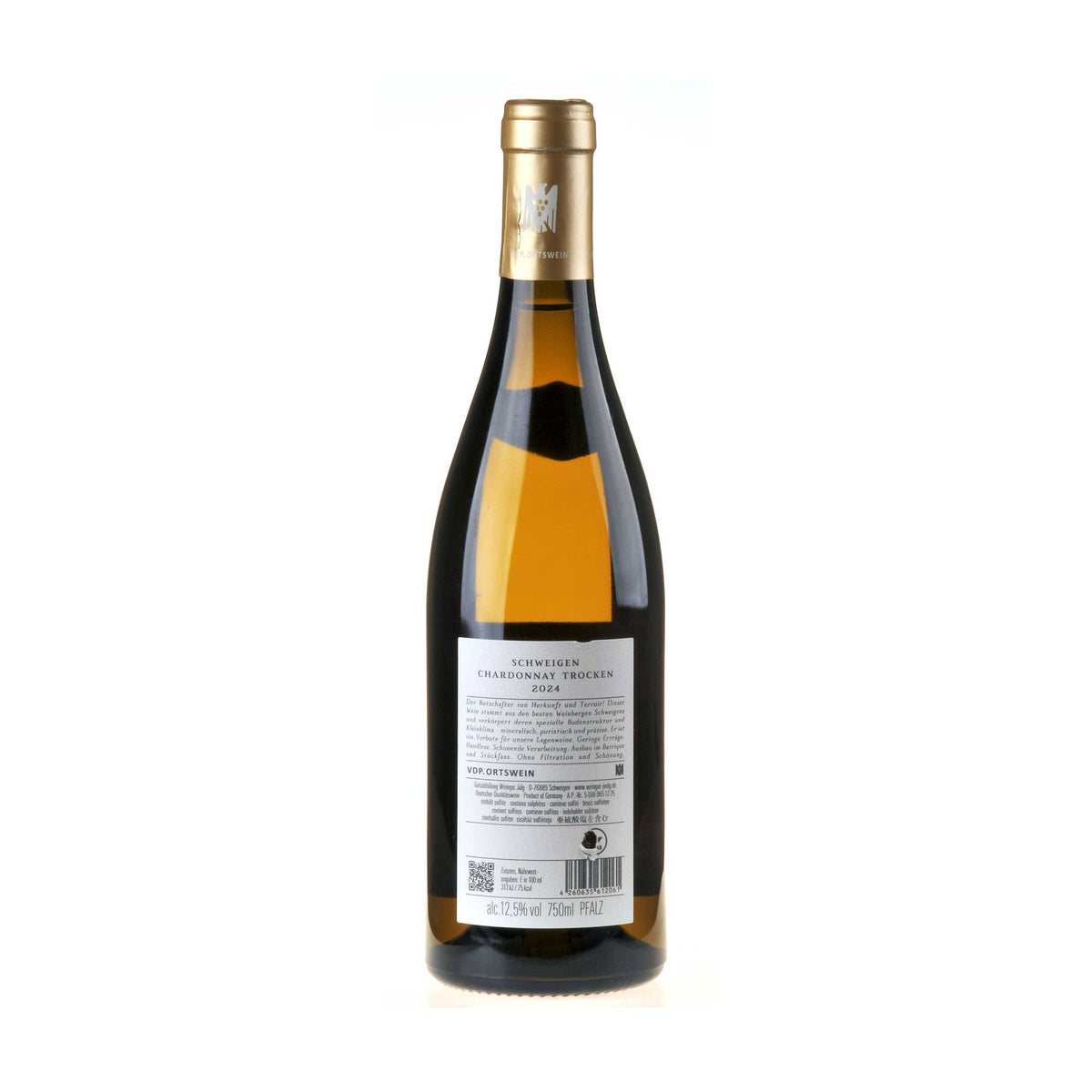 Bild Weingut Jülg Chardonnay Schweigen 2024 Ruecketikette