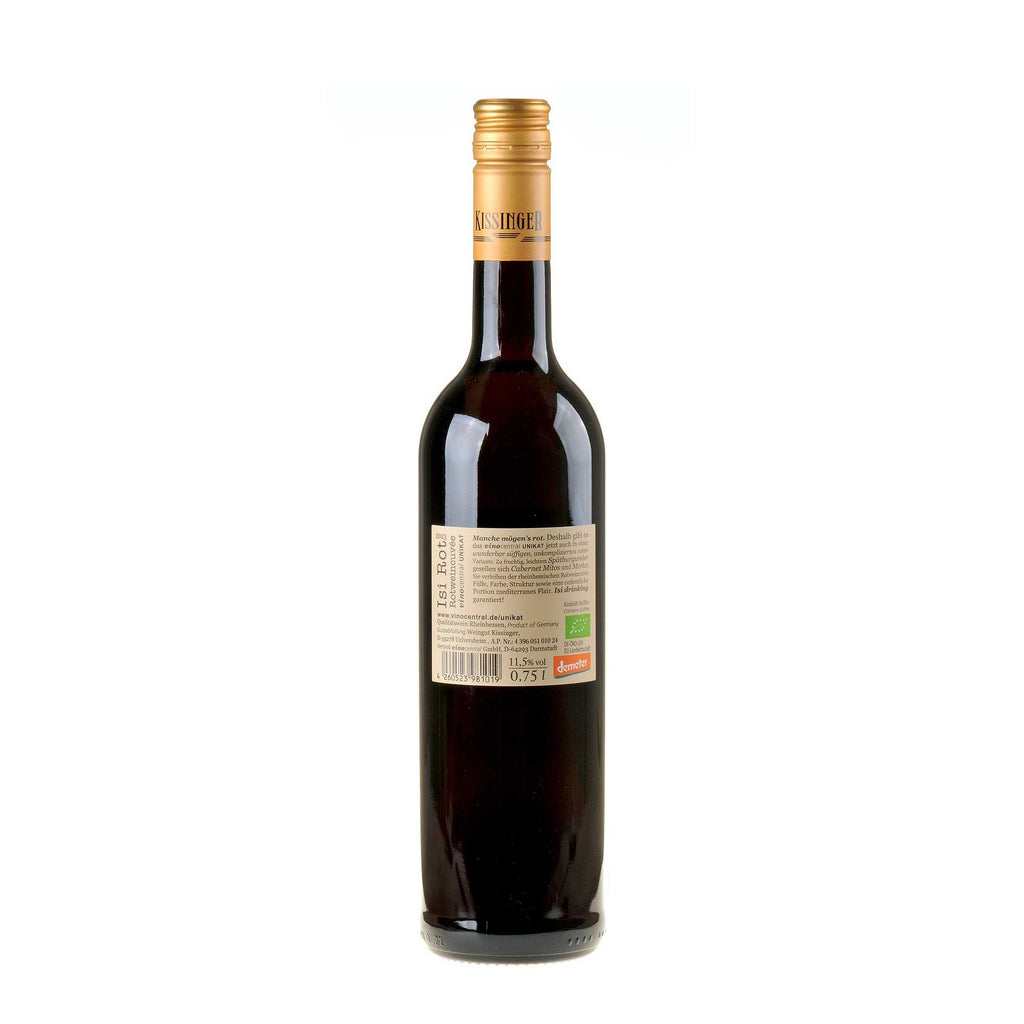 Weingut Kissinger Isi Rot Bio 2023 Rücketikett