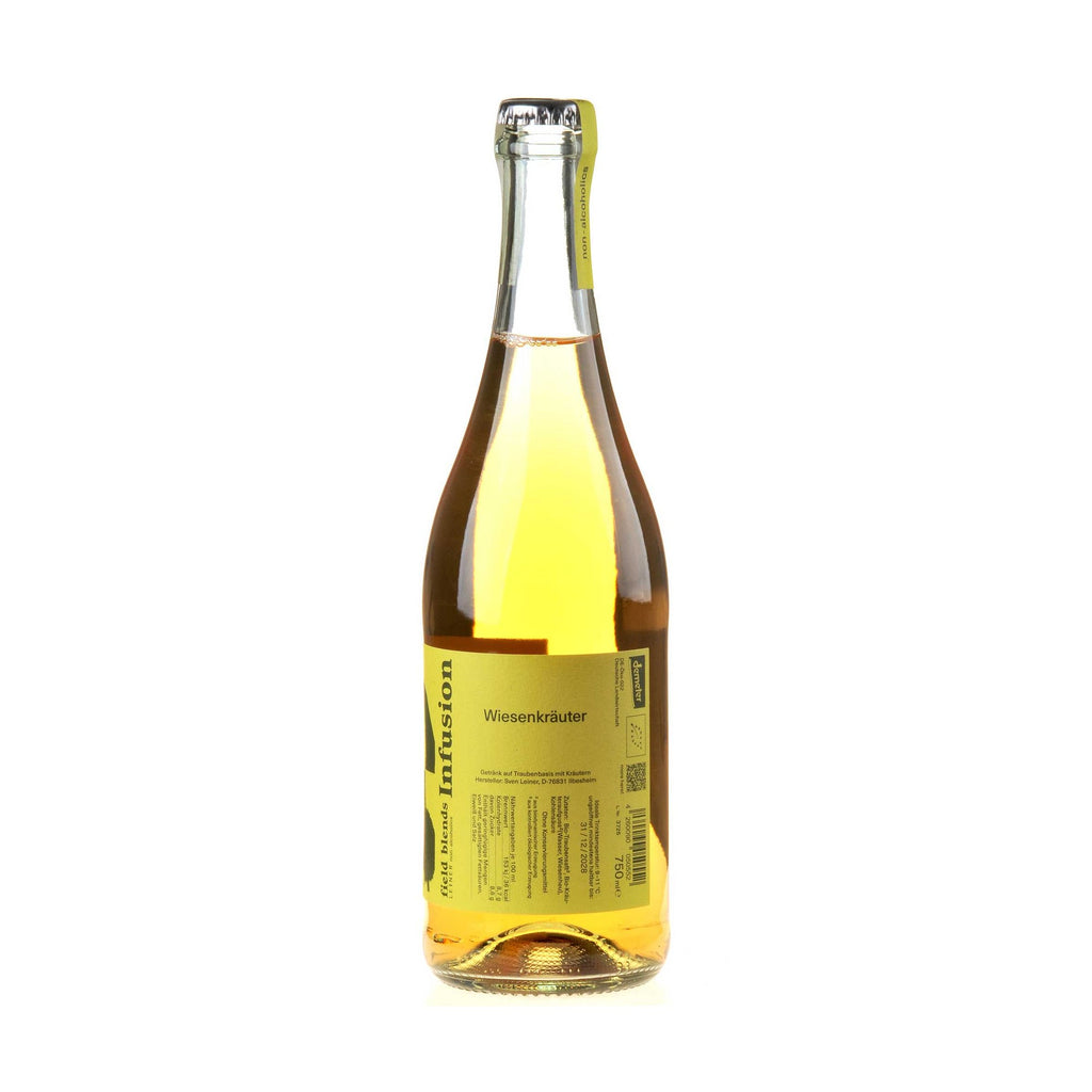 Weingut Leiner field blends Infusion Wiesenkräuter Rücketikett