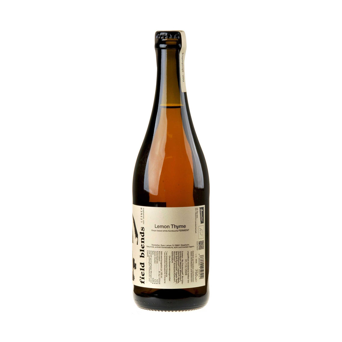 Weingut Leiner Field Blends Lemon Thyme alkoholfrei Bio Ruecketikett