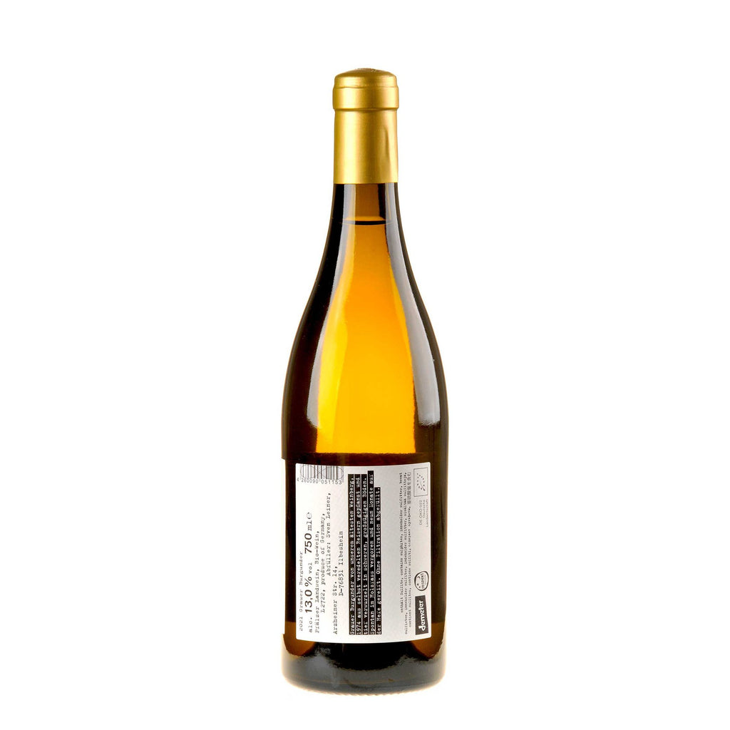 Weingut Leiner Grauer Burgunder LEHM.BODEN Bio 2021 Rücketikett