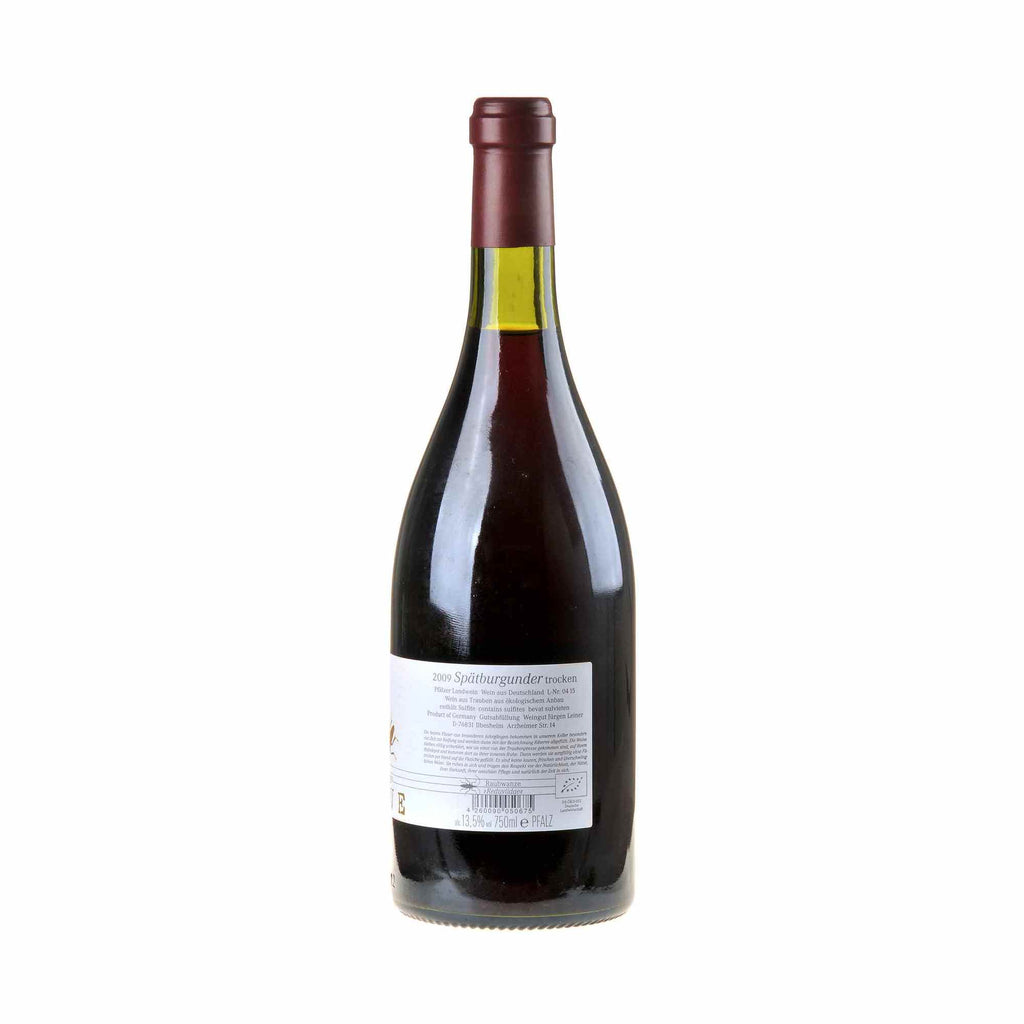 Weingut Leiner Spätburgunder Réserve 2009 Rücketikett