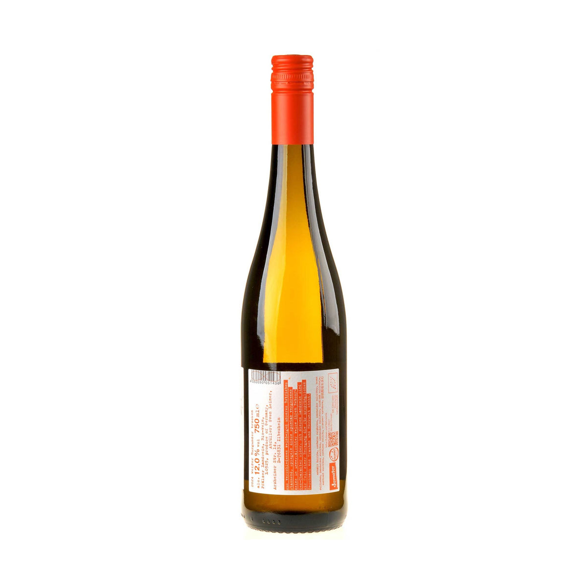 Weingut Leiner Weißer Burgunder Handwerk Bio 2024 Rücketikett