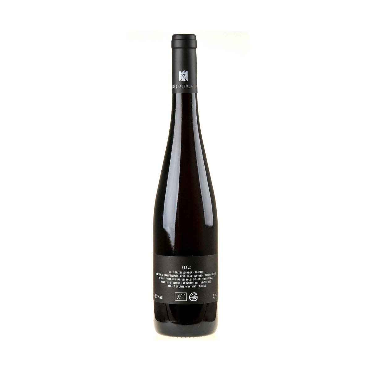 Weingut Ökonomierat Rebholz Spätburgunder R Bio 2022 Rücketikett