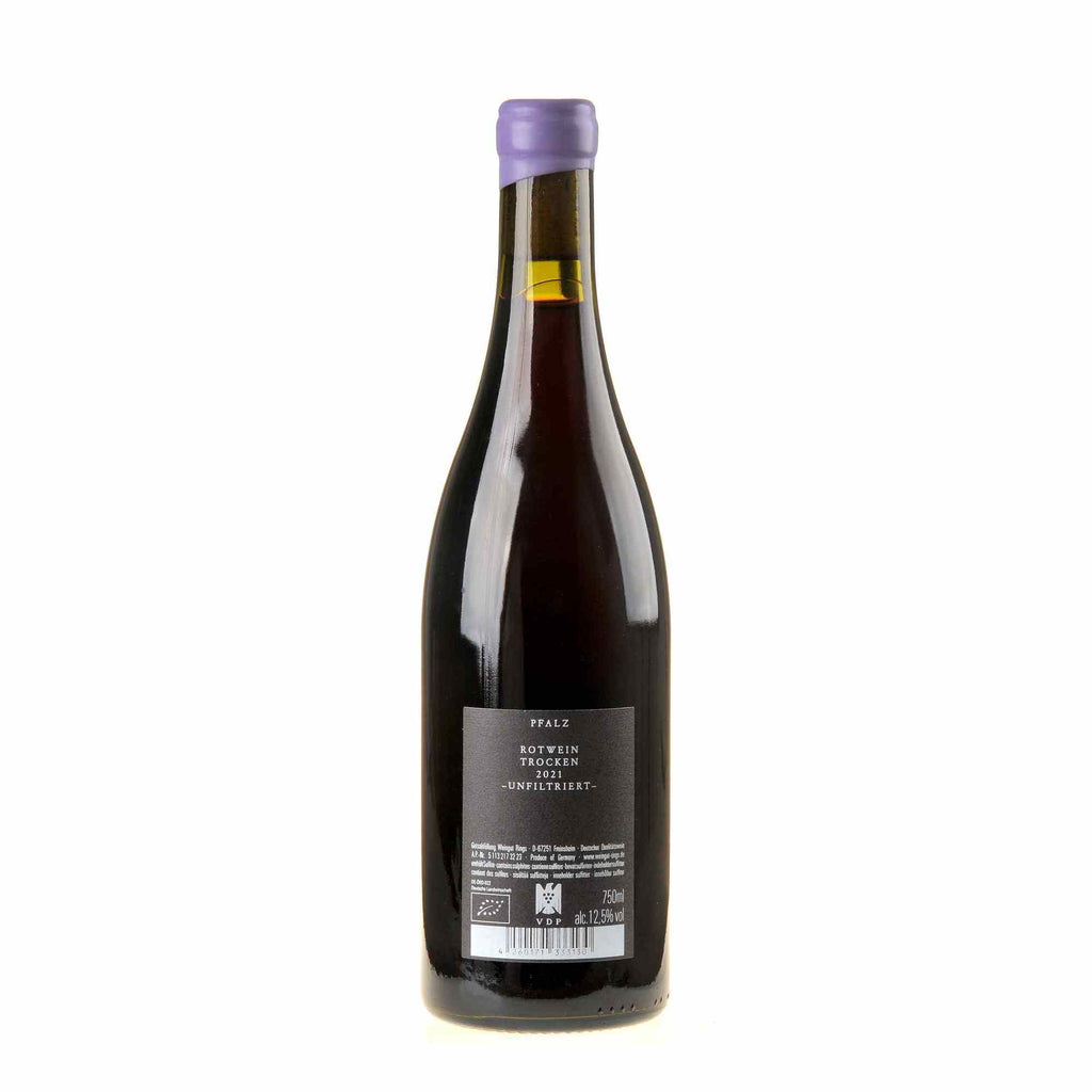 Weingut Rings Portugieser Sand & Kiesel Bio 2021 Rücketikett