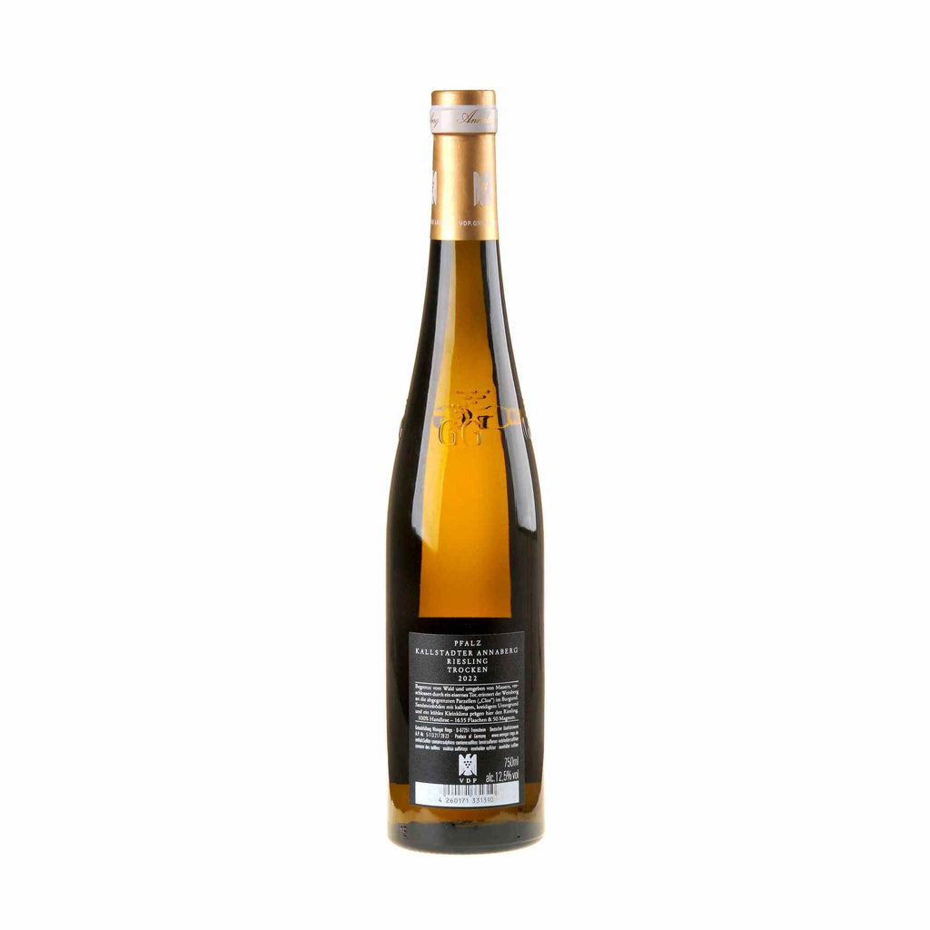 Weingut Rings Riesling Annaberg Großes Gewächs 2022 Rücketikett