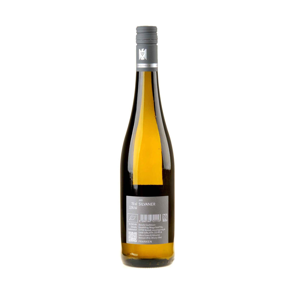 Weingut Rudolf May Silvaner 2025 Rücketikett