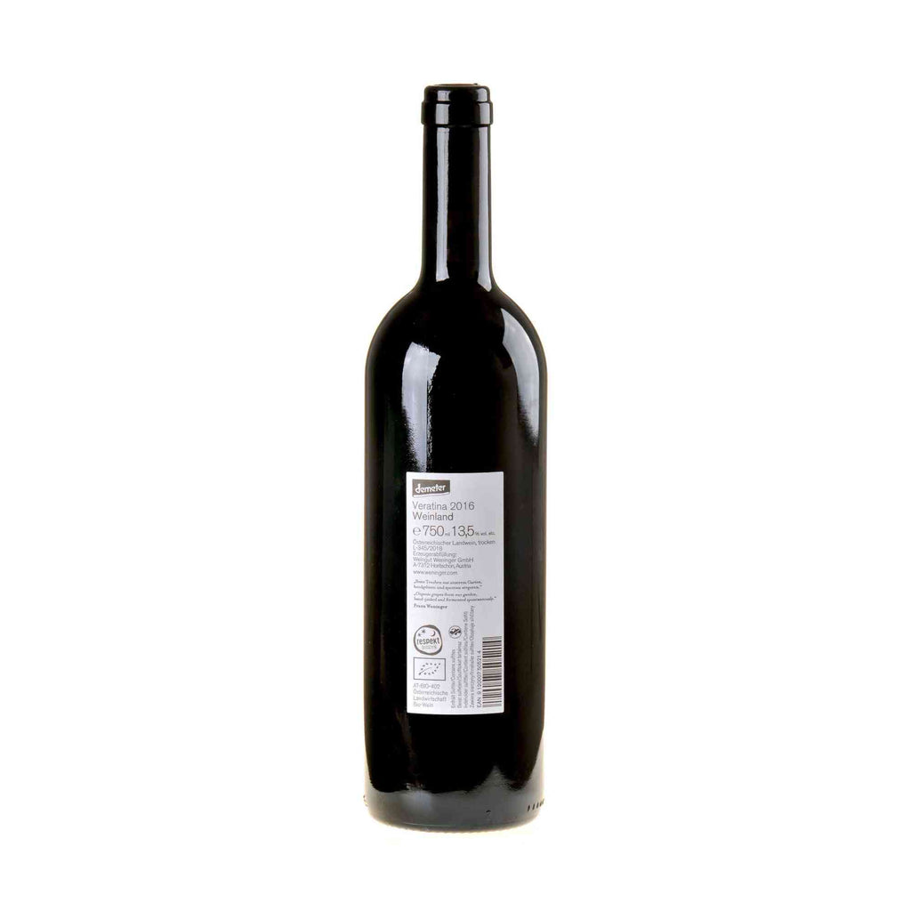 Weingut Weninger Veratina Bio 2016 Rücketikette